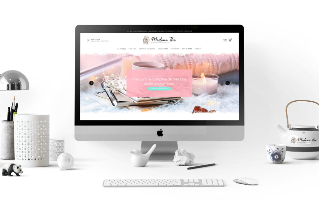 Création logo + Webdesign - Madame Thé